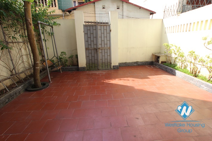 Cosy house with yard available for rent in To Ngoc Van street, Tay Ho, Hanoi- fully furnished.